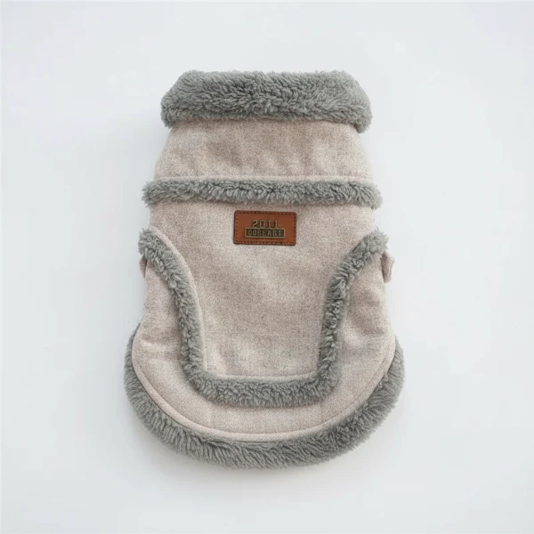 Manteau Doublé Fausse Fourrure Pour Petit Chien – Image 4