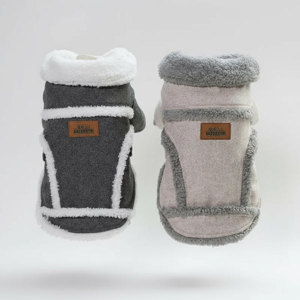 Manteau Doublé Fausse Fourrure Pour Petit Chien