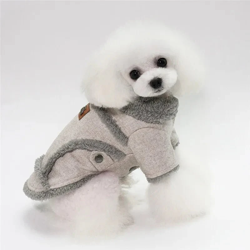 Manteau Doublé Fausse Fourrure Pour Petit Chien – Image 6