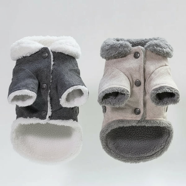 Manteau Doublé Fausse Fourrure Pour Petit Chien – Image 2