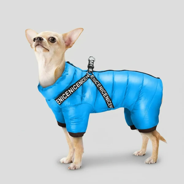Doudoune Imperméable Avec Harnais Intégré Pour Chien – Image 3