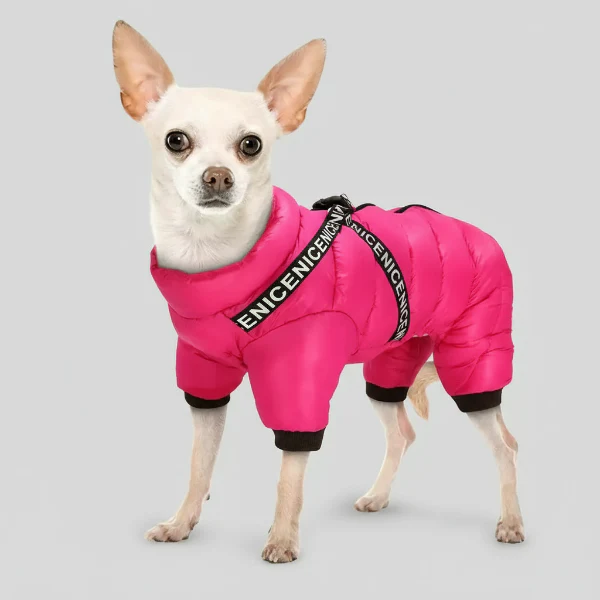 Doudoune Imperméable Avec Harnais Intégré Pour Chien – Image 4