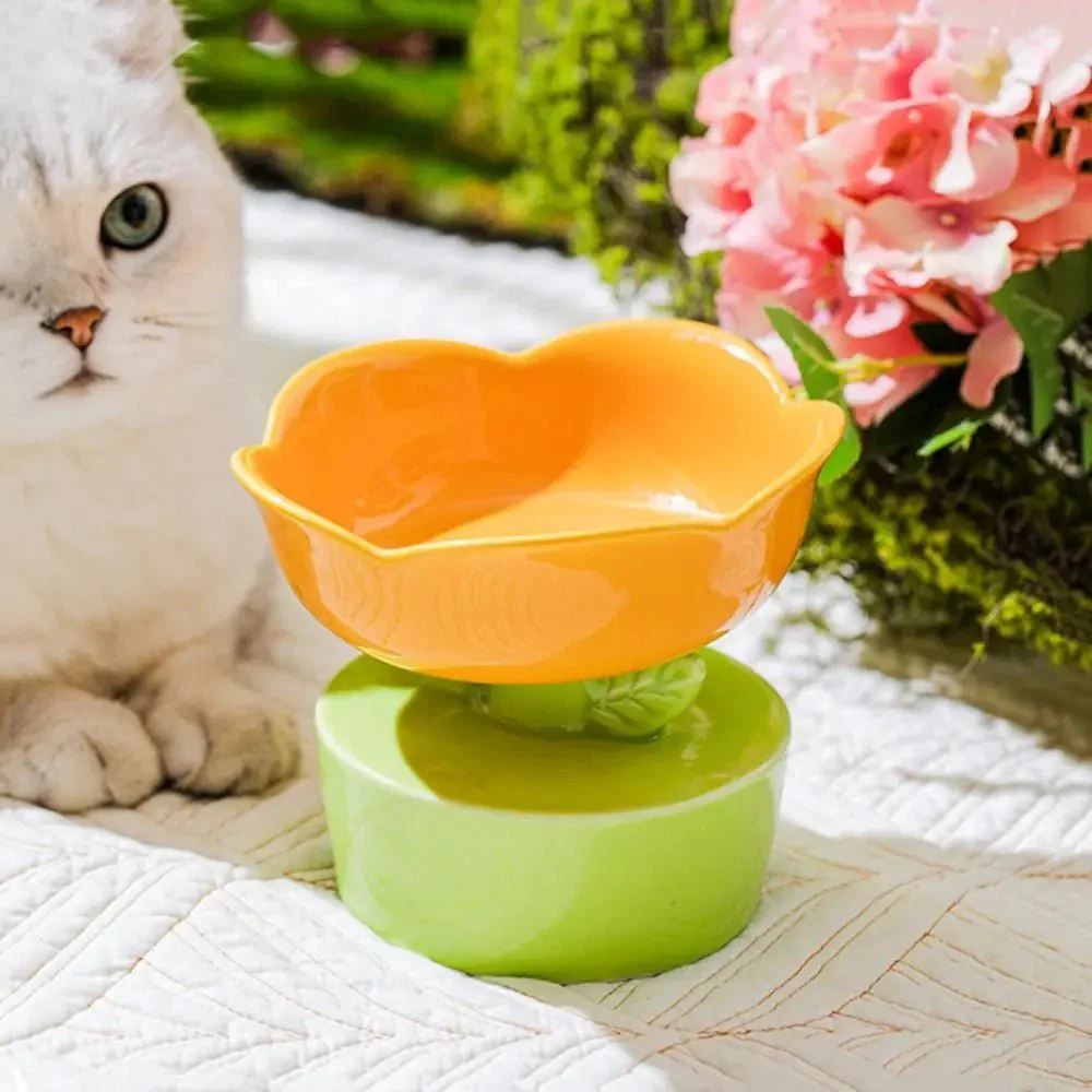 Gamelles En Céramique Fleurs Pour Petit Chien Ou Chat – Image 3