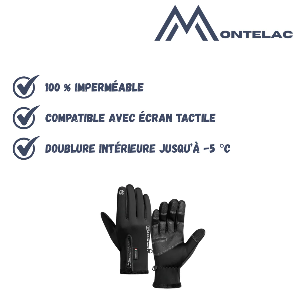 Gants d’hiver imperméables avec prise antidérapante | Montelac – Image 3