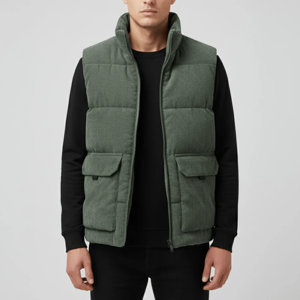 Gilet matelassé chaud en polyester pour homme | Montelac – Image 8