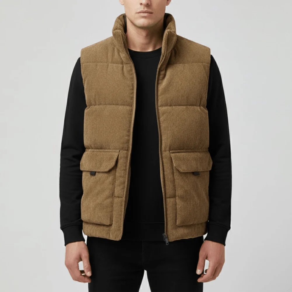 Gilet matelassé chaud en polyester pour homme | Montelac – Image 9