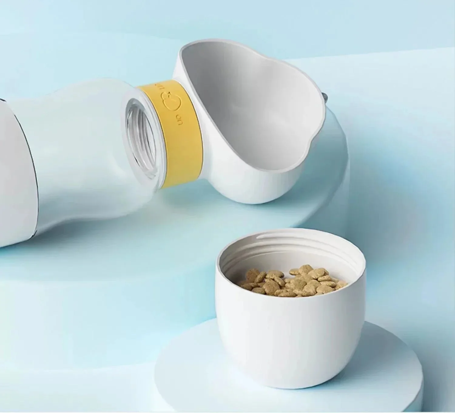 Gourde Avec Compartiment A Croquette Pour Chien Et Chat – Image 8