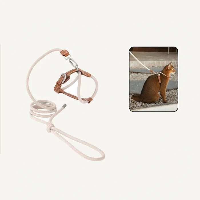 Harnais Réglable Pour Chat Avec Laisse Coordonnée – Image 8