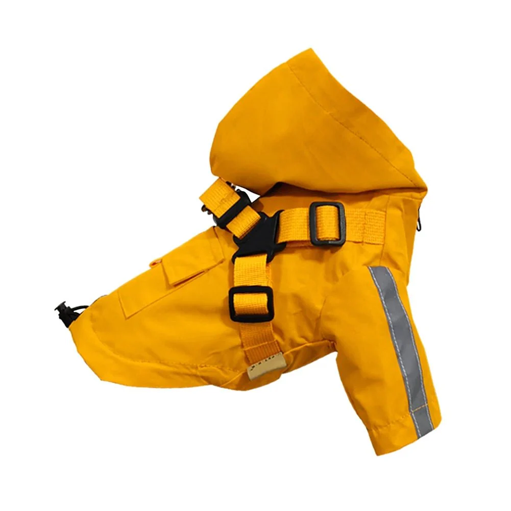 Imperméable Pour Chien Avec Capuche Et Anneau Laisse – Image 9