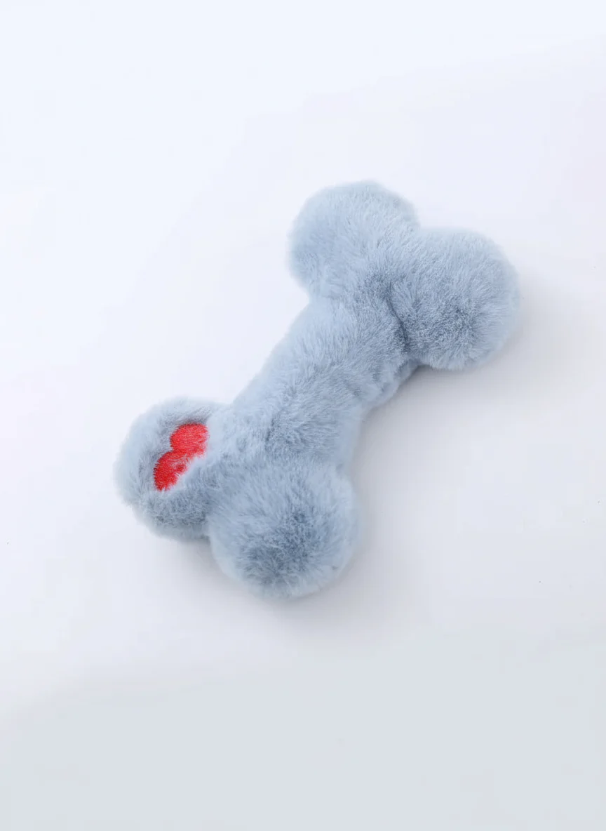 Jouet Os En Peluche Pour Chien Avec Bruit Sonore – Image 2