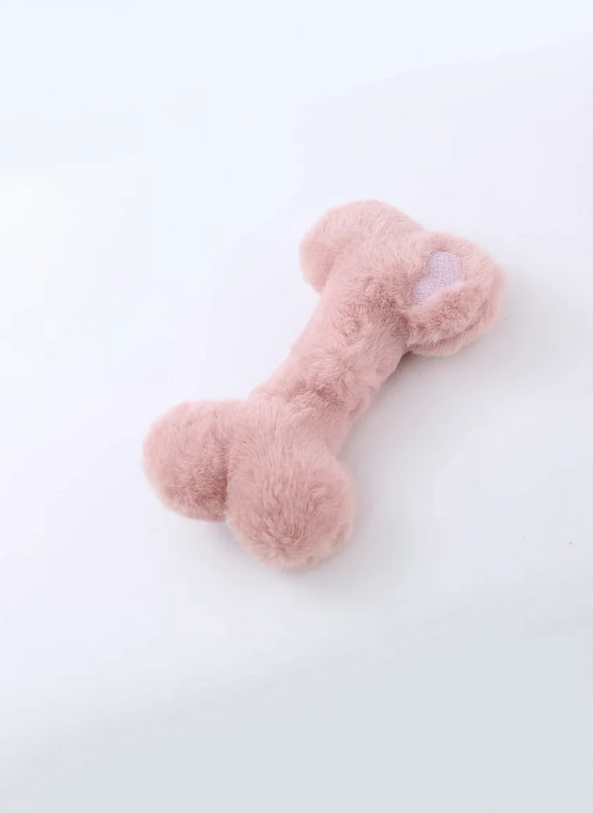 Jouet Os En Peluche Pour Chien Avec Bruit Sonore – Image 4