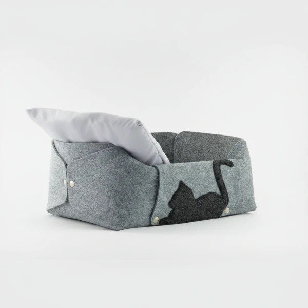 Lit Douillet En Feutre Pour Chat – Image 2