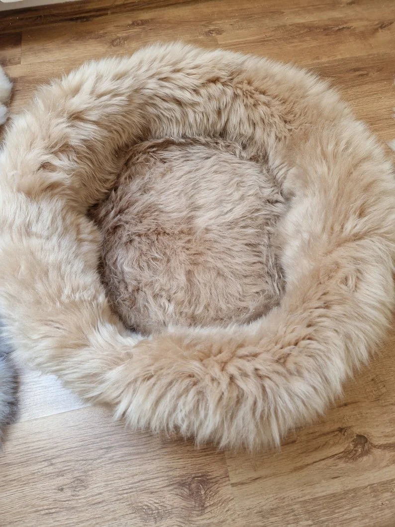 Lit Peau De Mouton Chien et Chat Confort Luxe – Image 2