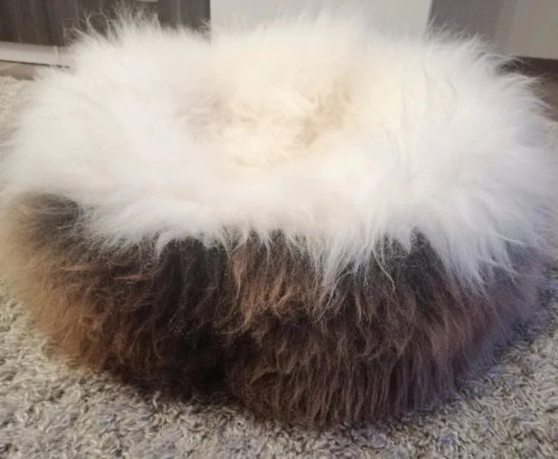 Lit Peau De Mouton Chien et Chat Confort Luxe