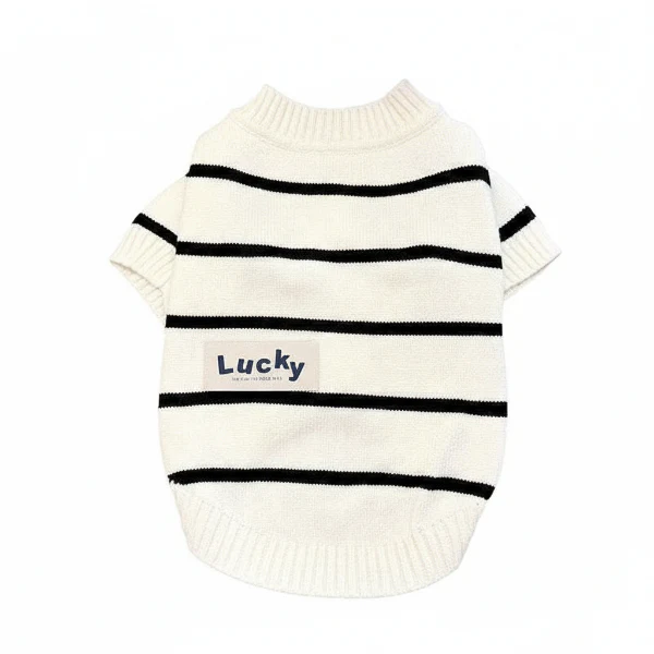 Pull Rayé Pour Chien Confortable Et Stylé – Image 2