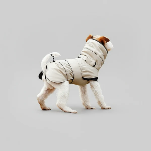 Manteau Imperméable Pour Chien Avec Bande Réfléchissante – Image 4