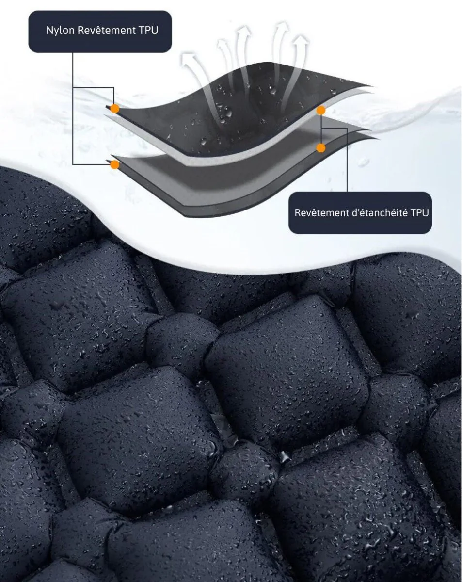Matelas de randonnée gonflable léger pour 1 personne | Montelac – Image 3