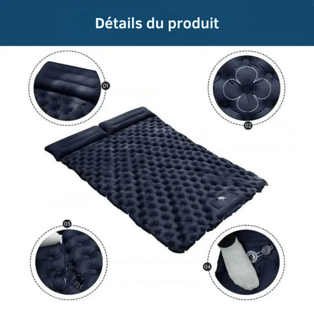 Matelas gonflable double léger et résistant | Montelac – Image 5