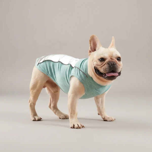T-shirt fin avec bande réfléchissante pour chien – Image 2