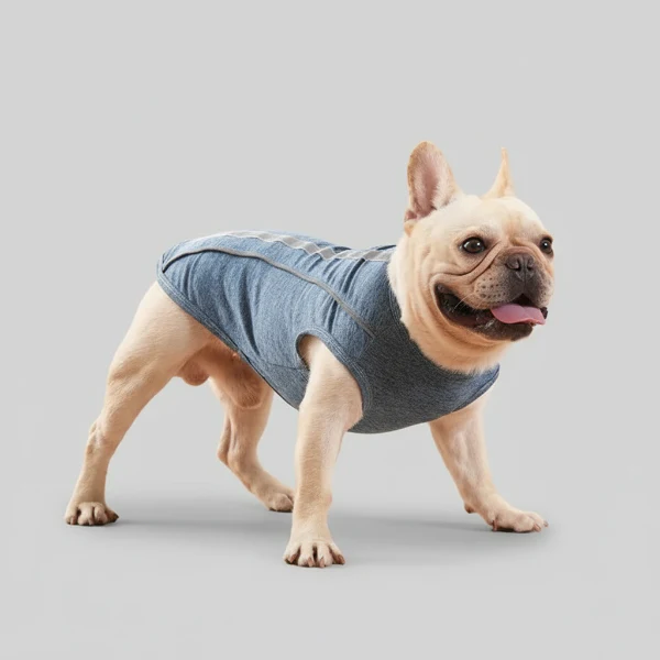 T-shirt fin avec bande réfléchissante pour chien – Image 6