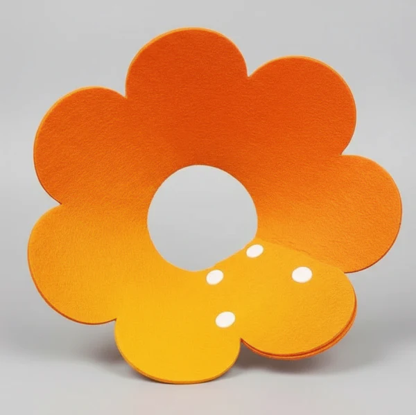 Collerette de protection en feutrine pour chat