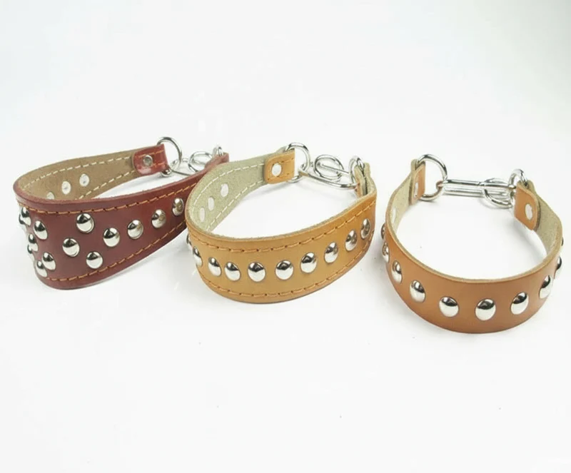 Collier Clouté Ou Avec Incrustation Perles En Cuir Pour Chien