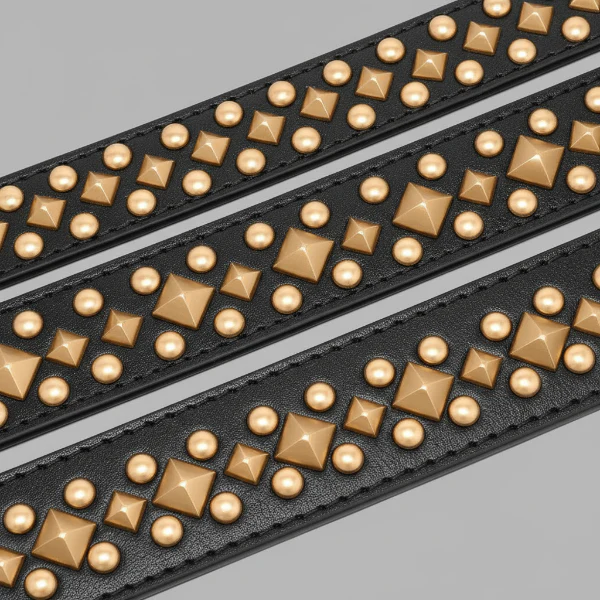 Collier Pour Chien Design Cuir Clouté – Image 4