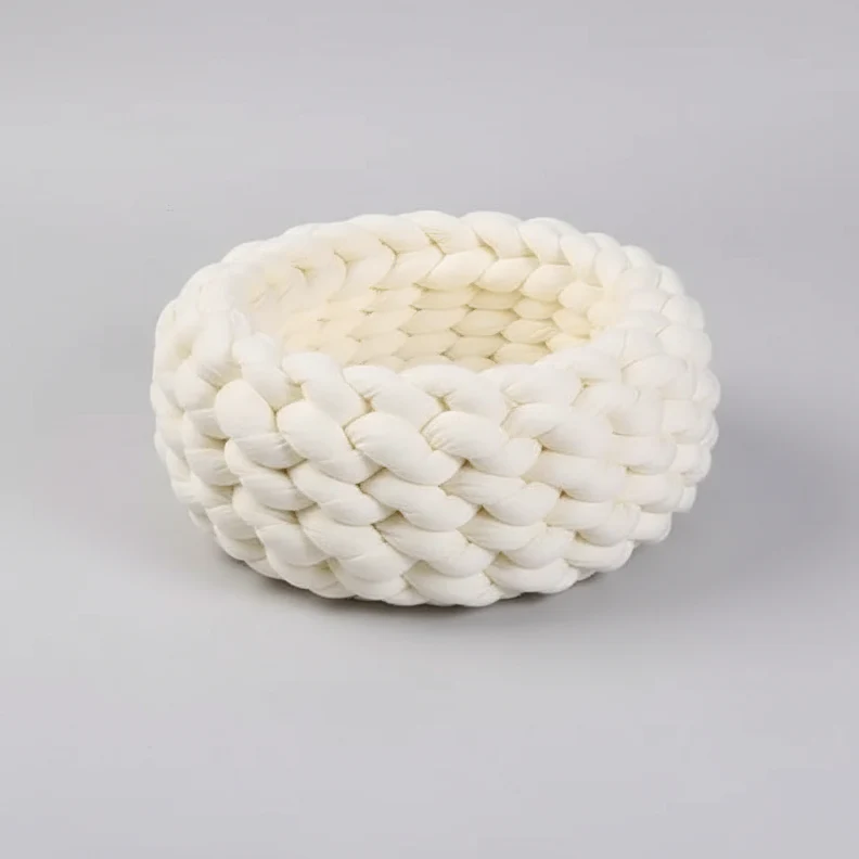 Panier Design Pour Chat En Maille Epaisse – Image 5