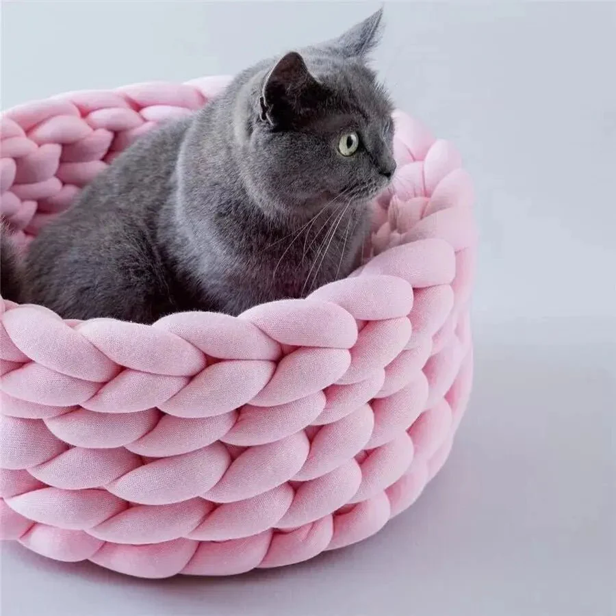 Panier Design Pour Chat En Maille Epaisse – Image 4