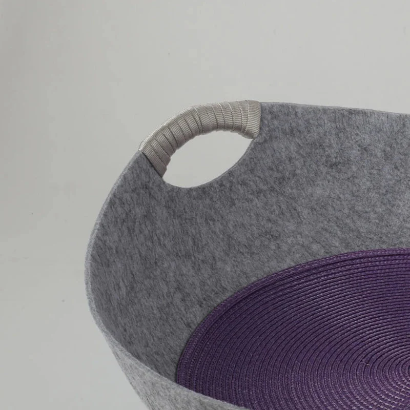 Panier Design En Feutre Lavable Pour Chat – Image 7