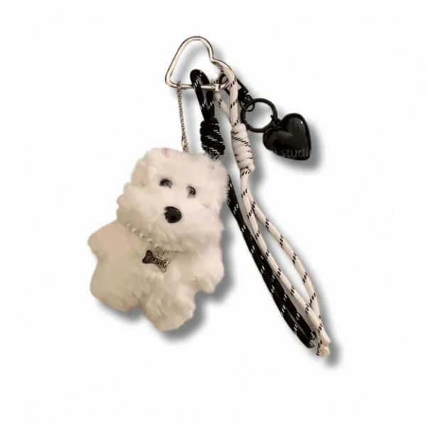 Porte-Clés Chien En Peluche Pour Sac – Image 3