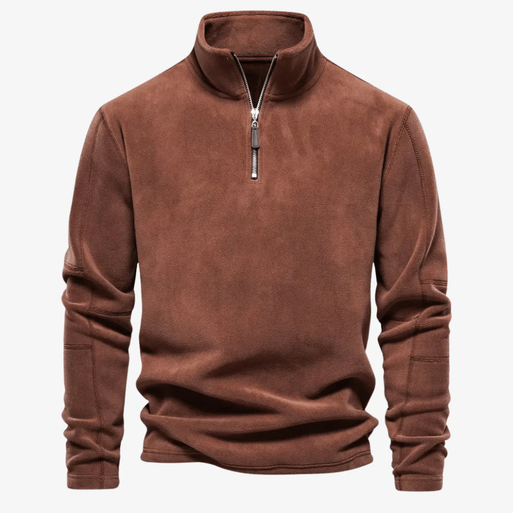 Pull polaire demi-zip léger pour homme | Montelac – Image 4