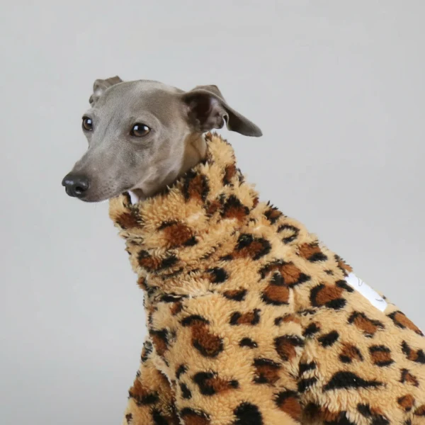Pull Polaire Léopard Pour Whippet Lévrier – Image 4
