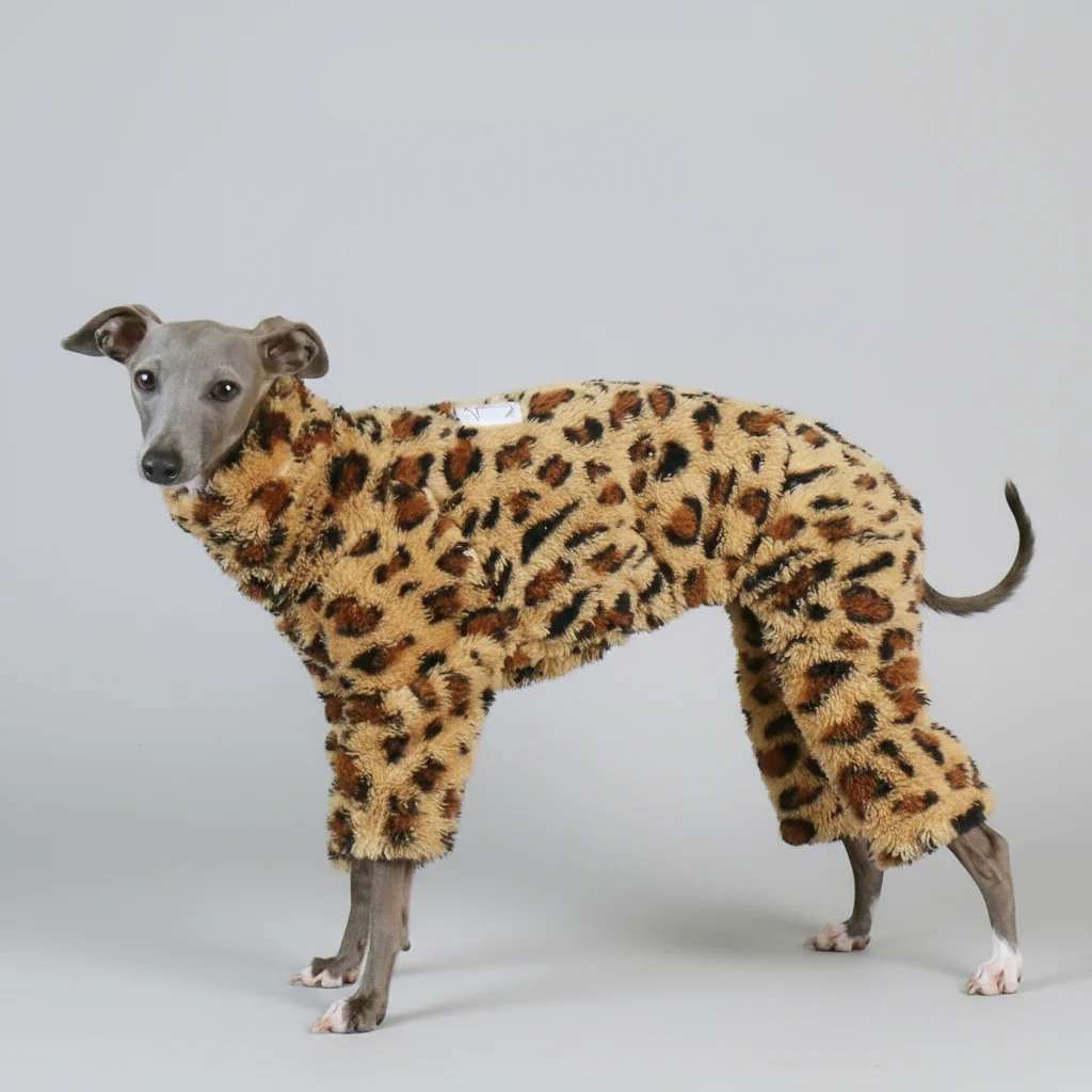 Pull Polaire Léopard Pour Whippet Lévrier – Image 2