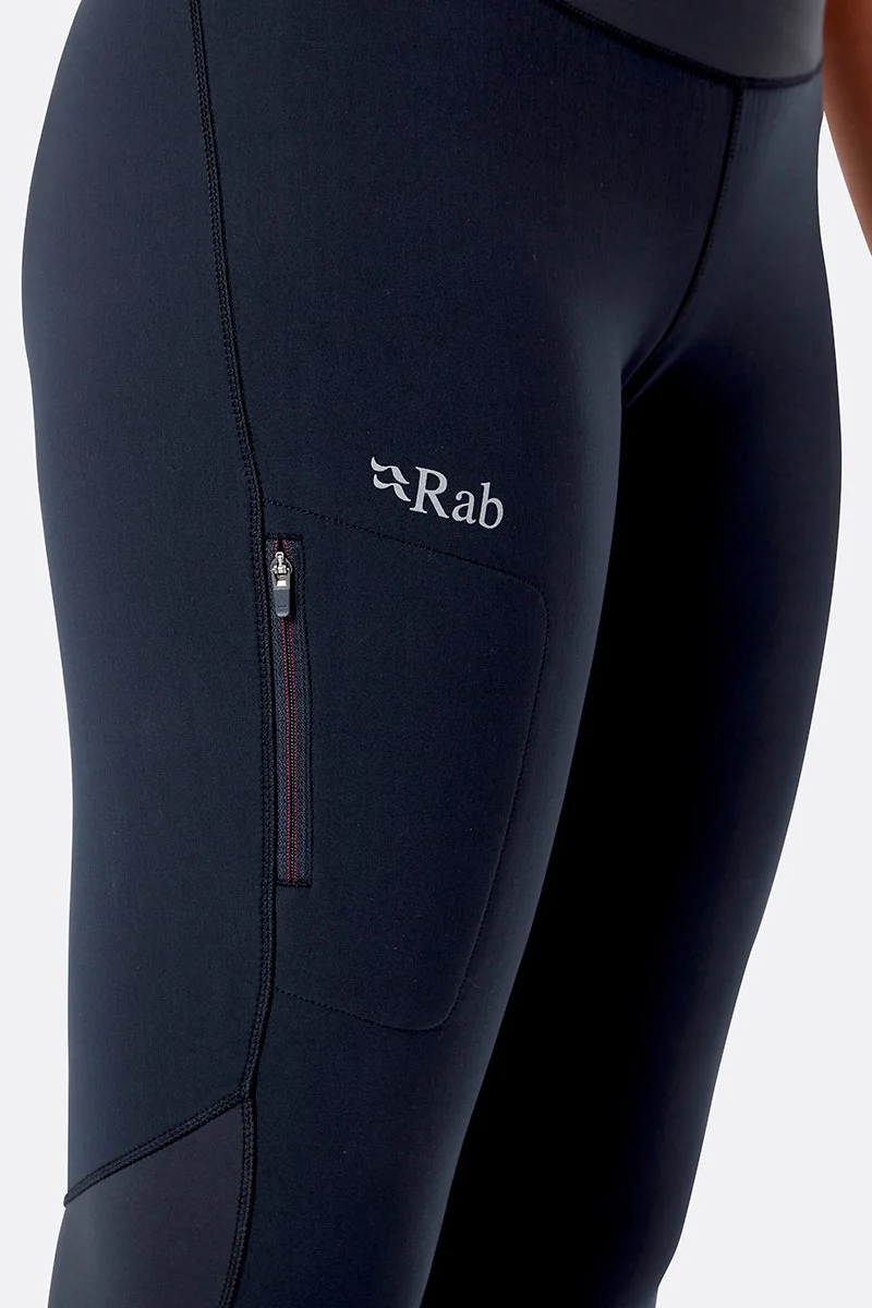 LEGGING COUPE-VENT POUR FEMME, RHOMBIC NOIR – Image 4