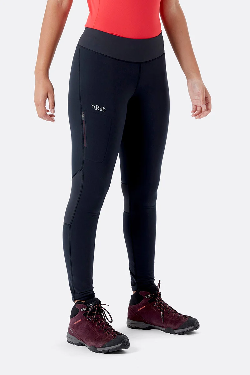 LEGGING COUPE-VENT POUR FEMME, RHOMBIC NOIR
