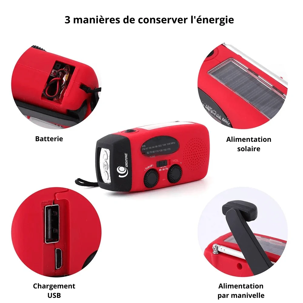 Radio d'urgence multifonctionnelle | Montelac – Image 4