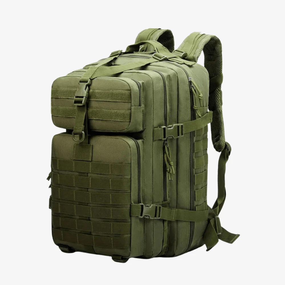 Sac à dos étanche 50L robuste avec compartiments multiples