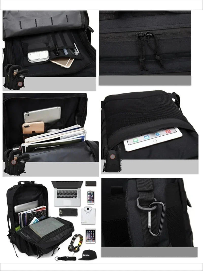 Sac à dos étanche 50L robuste avec compartiments multiples – Image 8