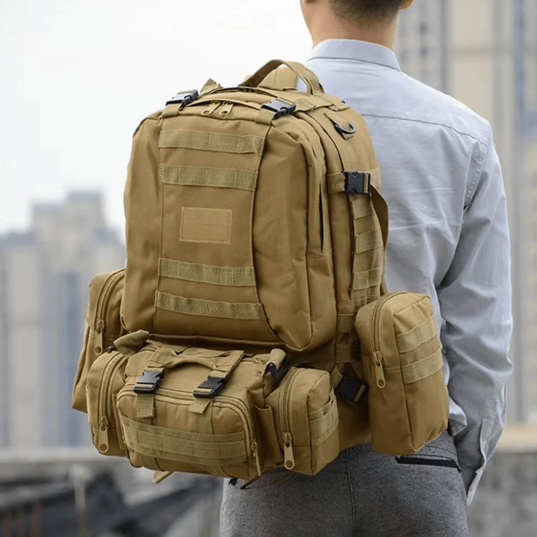 Sac à dos tactique 50L résistant à l’eau avec système MOLLE – Image 8