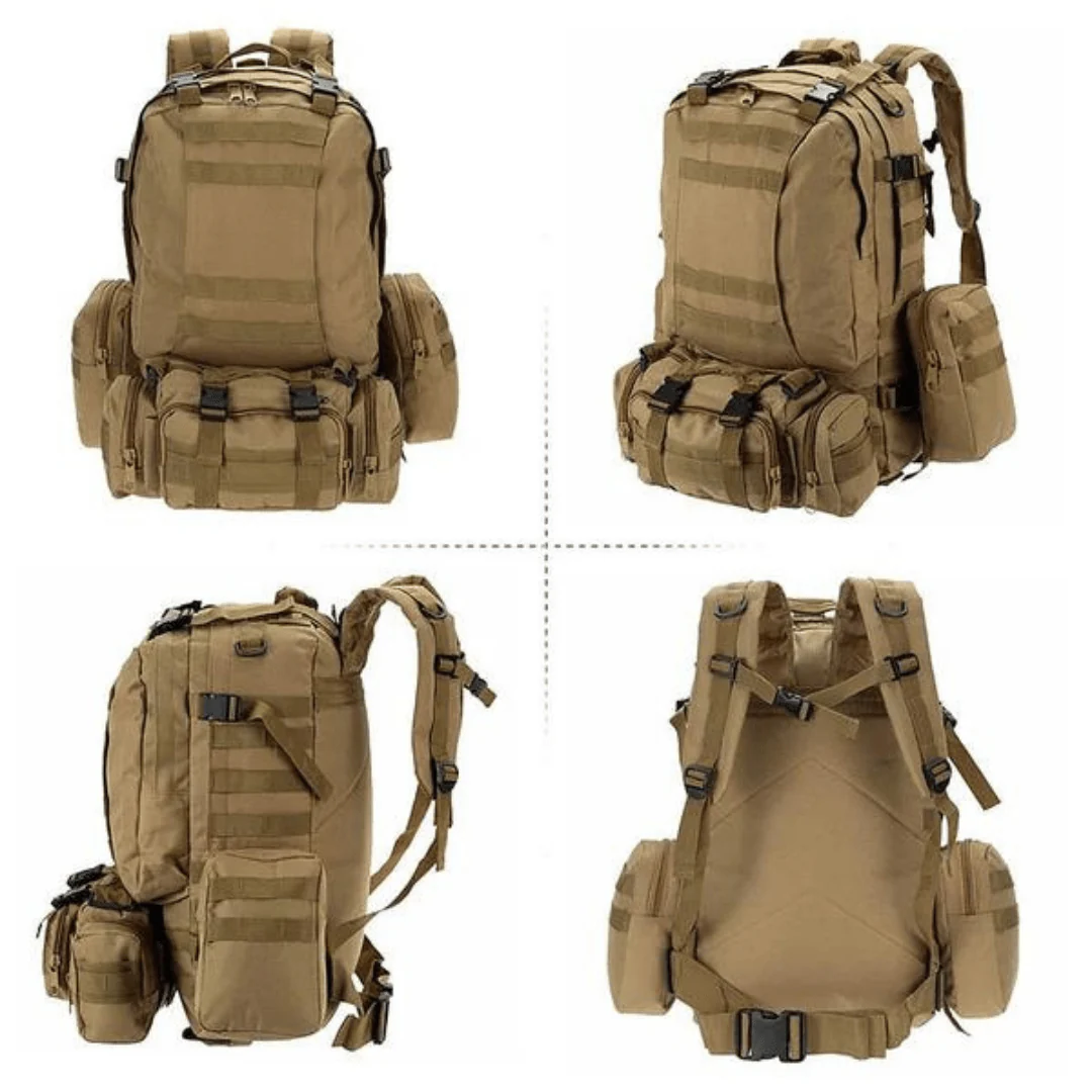 Sac à dos tactique 50L résistant à l’eau avec système MOLLE – Image 6