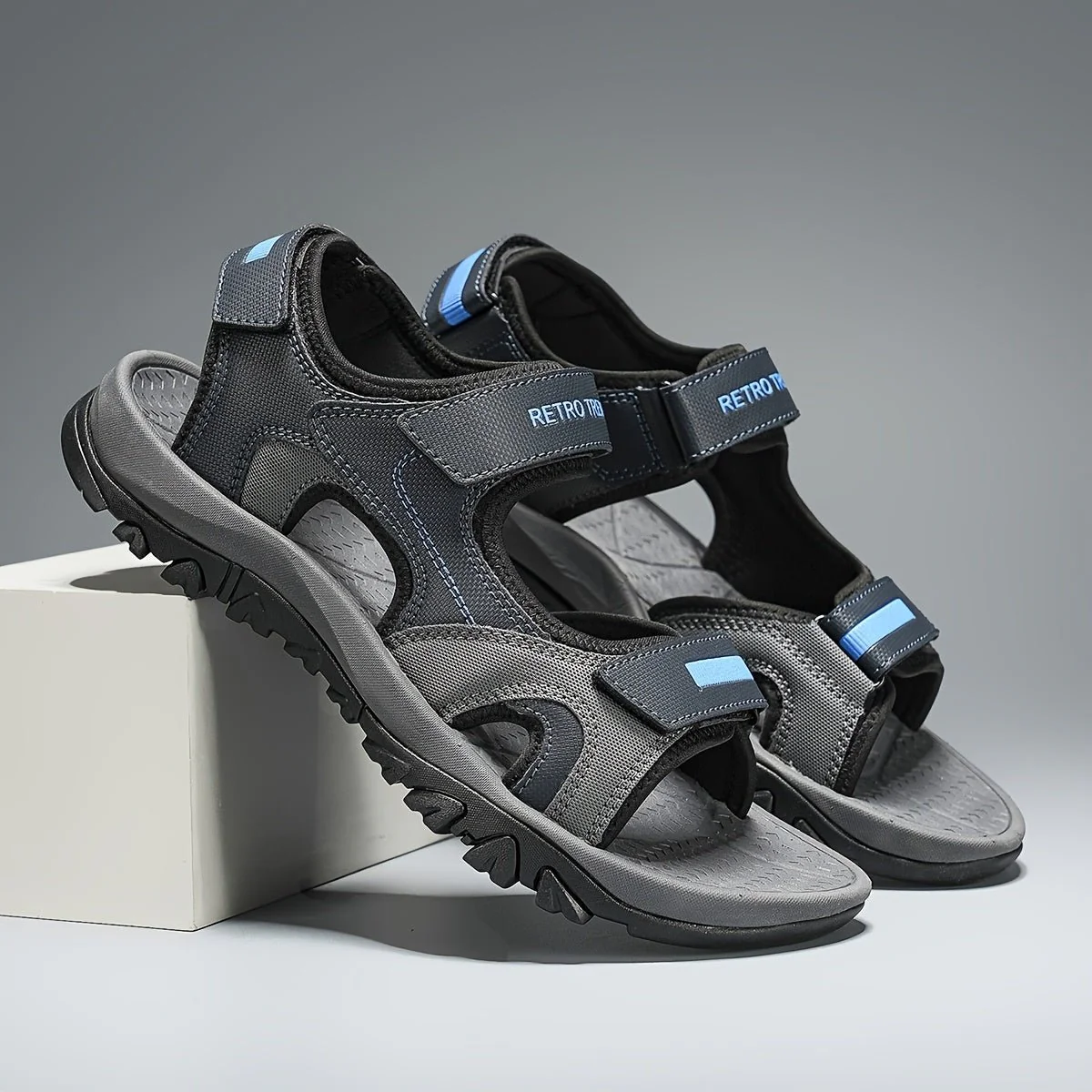 Sandales antidérapantes respirantes à scratch pour homme | Montelac – Image 8