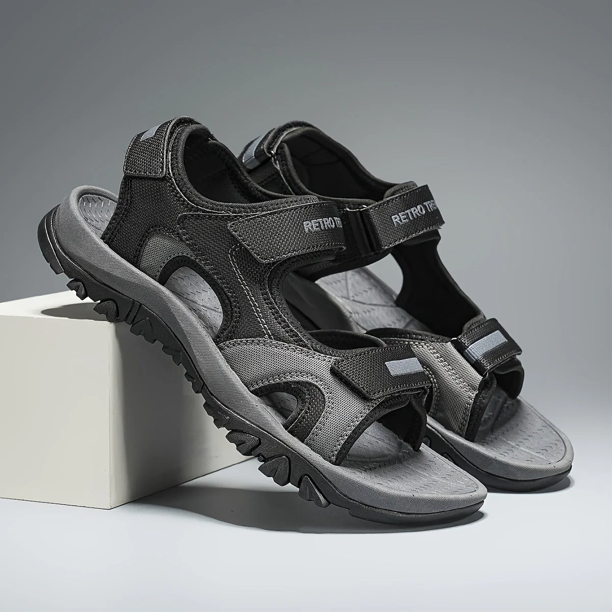 Sandales antidérapantes respirantes à scratch pour homme | Montelac – Image 7