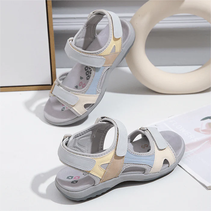 Sandales confort pour femme avec scratch et semelle antidérapante – Image 8