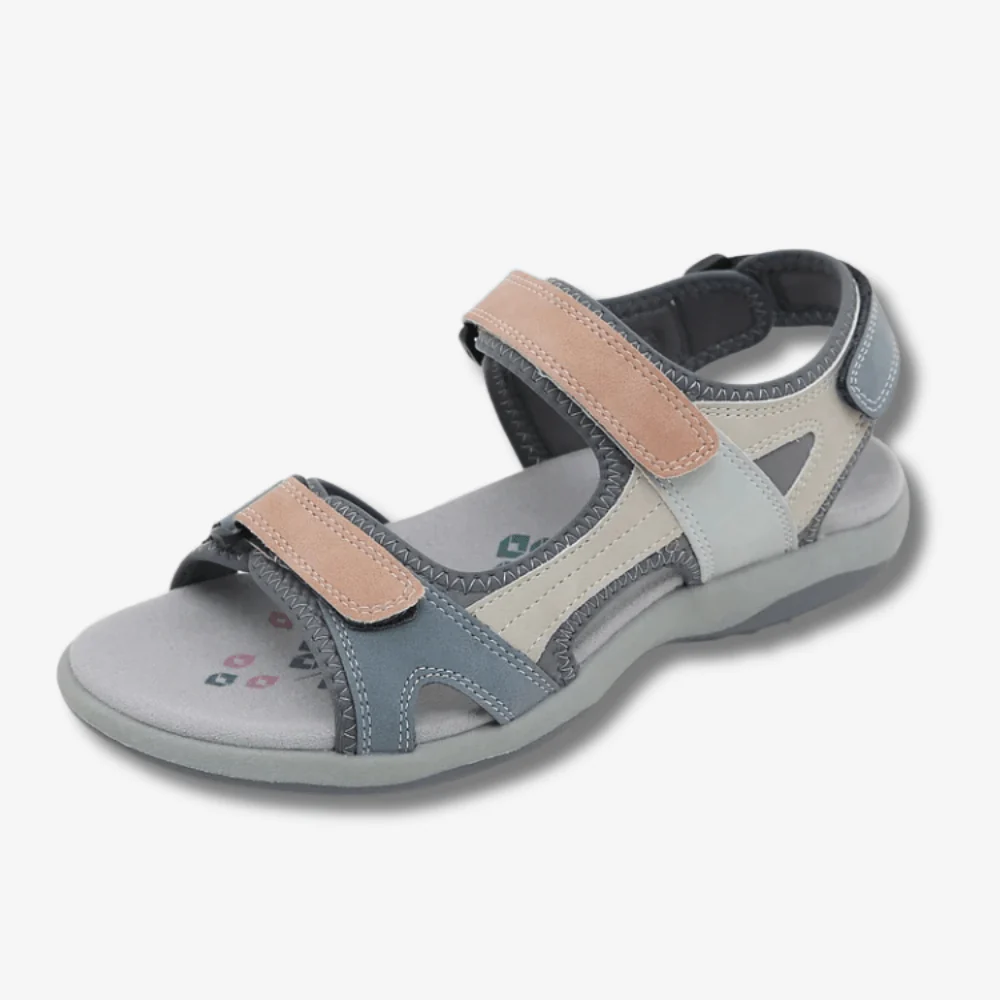 Sandales confort pour femme avec scratch et semelle antidérapante