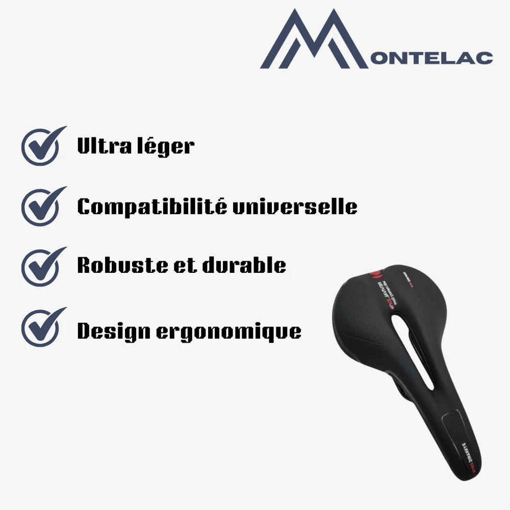 Selle de vélo ergonomique avec rembourrage en gel – Image 3