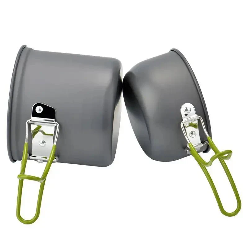 Set de cuisine de camping en aluminium - Léger et compact – Image 2