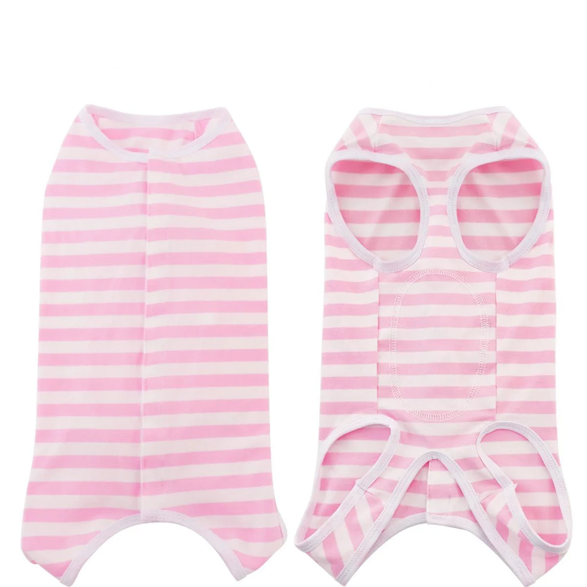 T-Shirt Rayé Post-Opération Pour Chien