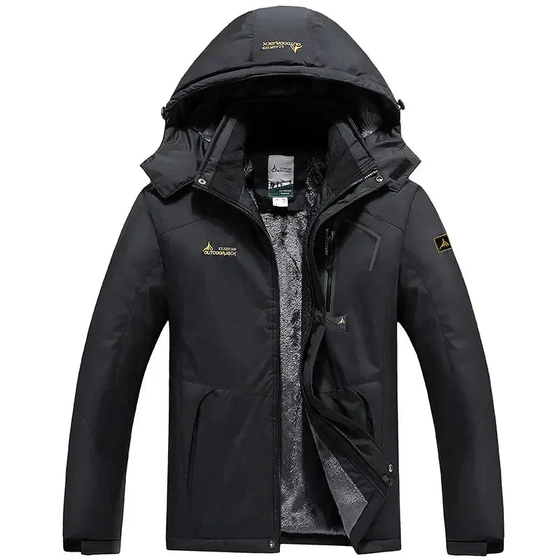 Veste à capuche homme coupe-vent doublée polaire respirante | Montelac – Image 2