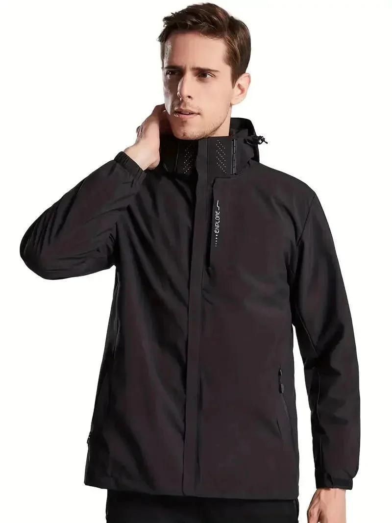 Veste imperméable coupe-vent légère unisexe – Image 3